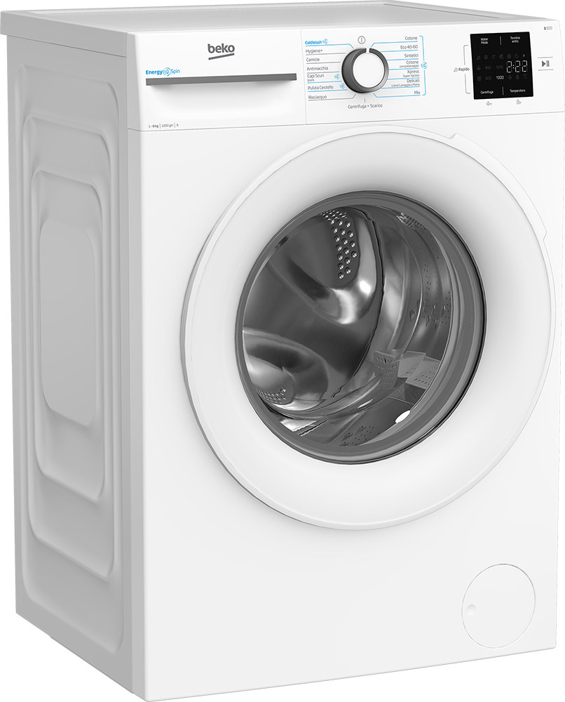 Lavatrice Beko BMWU3821W – 8 kg, 1200 giri/min, Classe A, Bianco